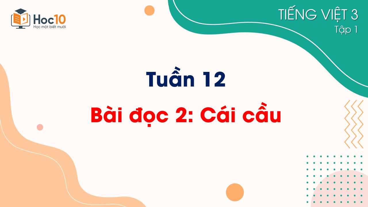 Tuần 12 - Bài đọc 2 Cái cầu